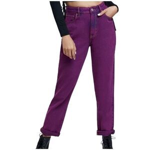 PacSun violet pink purple distressed mom jeans size 29
